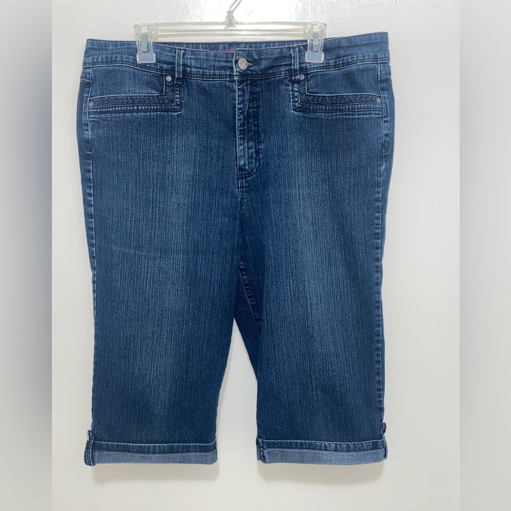 Blue Denim Bermuda Shorts or Capris by Gloria Vanderbilt
